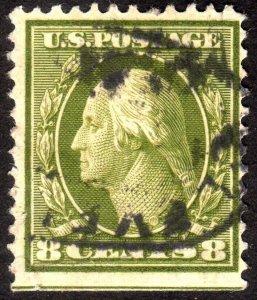 1908, US 8c, Washington, Used, Sc 337