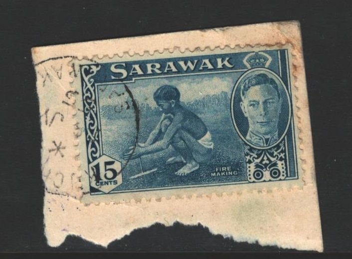 Sarawak Sc#188 Used On Paper