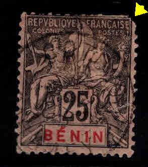 Benin Scott 40  Used Faulty short perfs at top, rounded corner