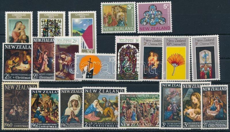 New Zealand stamp 1960-1974 Christmas 21 stamps MNH 1960 WS242520