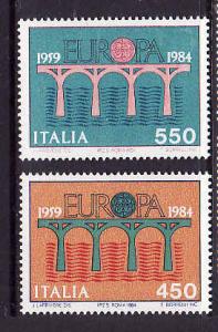Italy-Sc#1593-4-Unused NH Europa set-1984-