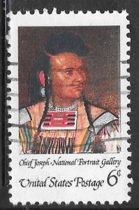 USA 1364: 6c Chief Joseph by Cyrenius Hall, used, VF