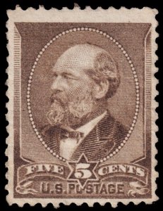 United States Scott 205 (1882) Mint H NG F, CV $90.00 W