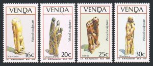 SA-Venda 165-168, MNH. Michel 154-158. Wood carving, 1987.