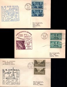 US 3 used first flight covers