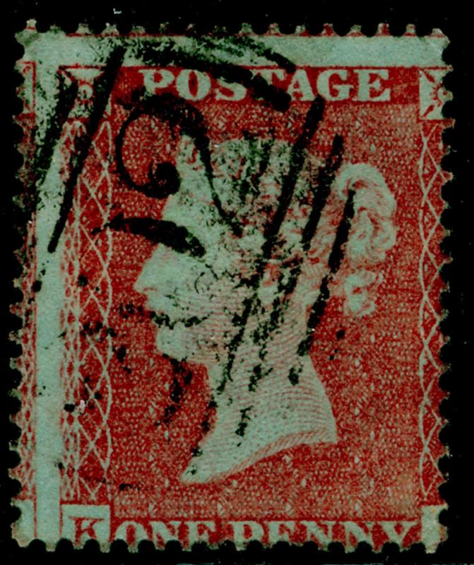 SG17, 1d red-brown, SC16 DIE I, USED. Cat £30.