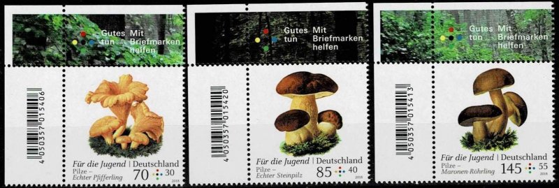 Germany 2018,Sc.#B1144-6 MNH, For Youth: Mushrooms