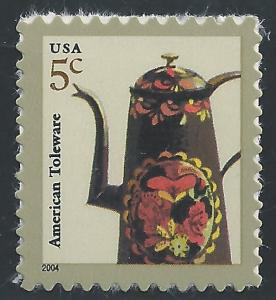 United States #3756 5c American Design Series ~ Toleware Coffee Pot