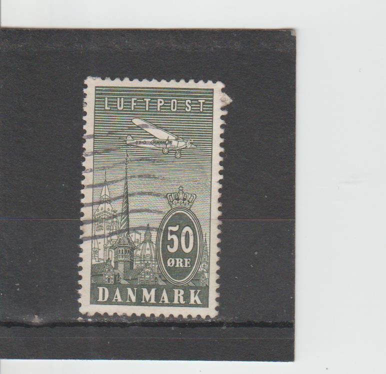 Denmark  Scott#  C9  Used  (1934 Tower of Copenhagen)