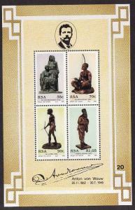 South Africa-Sc#843a-unused NH sheet-Sculptures-Anton van Wo