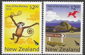 New Zealand 2620-21  2016  set 2  FVF  Mint NH
