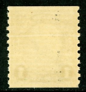 USA 1923 Fourth Bureau 1¢ Franklin Perf 10 Vertical Coil Scott 597 MNH G236