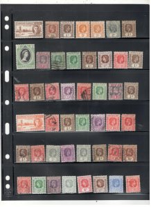 LEEWARD ISLANDS COLLECTION ON STOCK SHEET MINT/USED