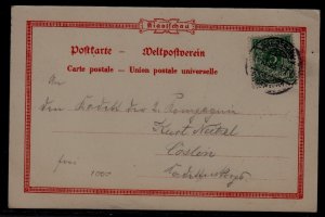 Kiauchau (Germany col.) used card 1913