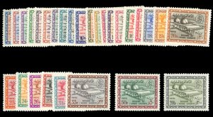 Saudi Arabia #314-341 Cat$1,642, 1965-70 1p-200p, complete set, never hinged ...