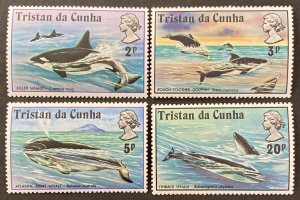 Tristan Da Cunha 1975 #202-5, Killer Whales, MNH.