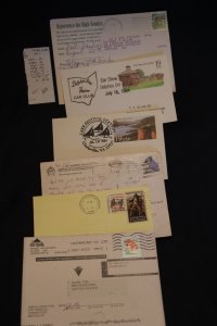 6 ea  different US pc's  & postally used cards (#831)