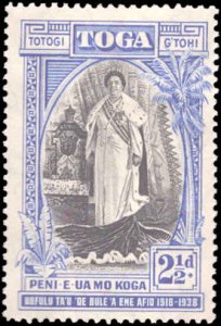 Tonga #70-72, Complete Set, 1938, Royalty, Hinged