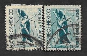 SD)1939 MEXICO  CAMPAIGN AGAINST MALARIA, MOSQUITO ATTACKING 1C SCT RA14 WMK. 1