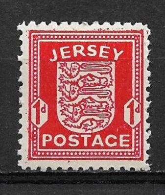 1942 German occupied Jersey N1 1d Coat of Arms MNH