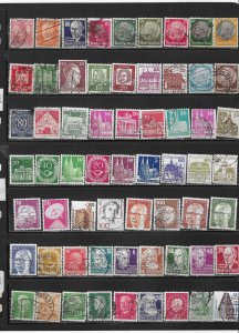Germany Collection of 62 Different Old Used Off Paper Stamps