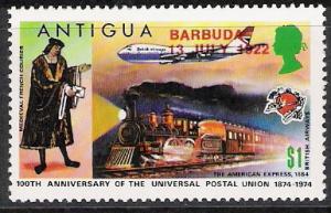 Barbuda #154 UPU Issue Ovprt Single MNH