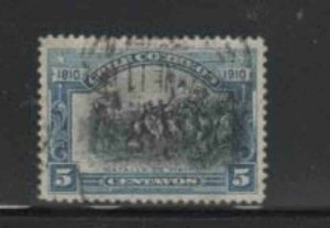 CHILE #86 1910 5c BATTLE OF MAIPU F-VF USED