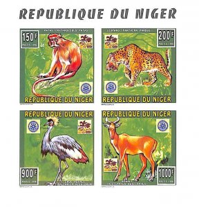 Niger 1996, Jamboree Netherlands 4v m/s, imperforated, MNH