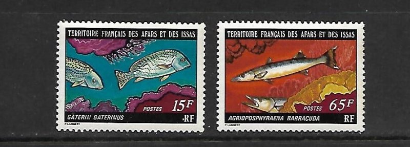 FISH - AFARS & ISSAS #437-8 MNH