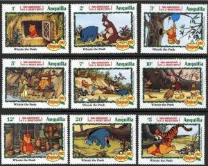 1982 Anguilla Scott 511-520 Disney Christmas MNH