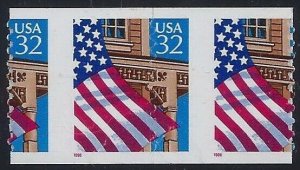 2915A - Scarce DieCut Shift Misperf Error/EFO COD Pair Flag Over Porch FOP MNH