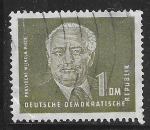 Germany DDR 57: 1m Wilhelm Pleck, CTO, F-VF. crease