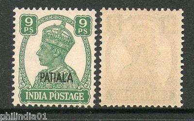 India PATIALA State 9ps KG VI Postage SG105 Cat £2 MNH