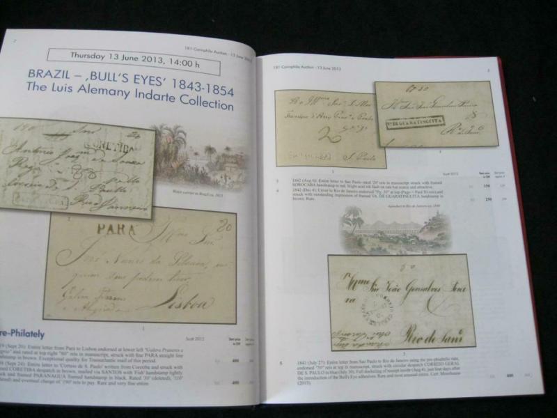 CORINPHILA AUCTION CATALOGUE 2013 BRAZIL BULL'S EYES