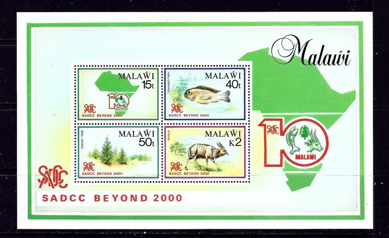 Malawi 473a MNH 1990 souvenir sheet