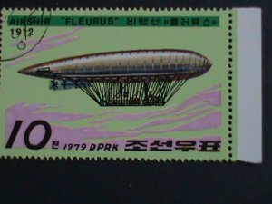 ​KOREA STAMP-1979-SC#1788 KOREA AIRSHIP-ZEPPELIN CTO STAMPS VERY FINE