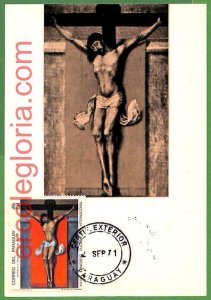 32696 - Paraguay - MAXIMUM CARD - 1971 - Religion-