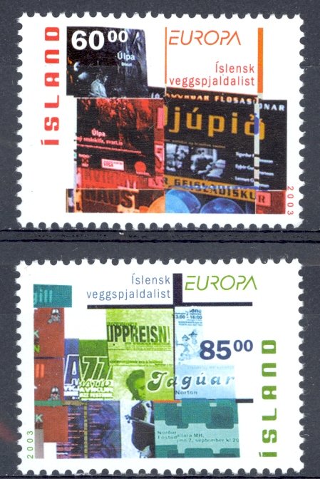 Iceland Sc# 993-994 MNH 2003 Europa