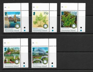 ASCENSION ISLAND - 2011  THE PARSLEY FERN - SCOTT 1012 TO 1016 - MNH