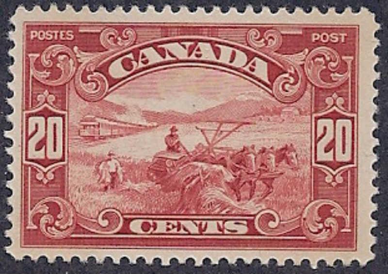 Canada - 1929 20c Harvesting Wheat,  VLH Scott #157 CV $65