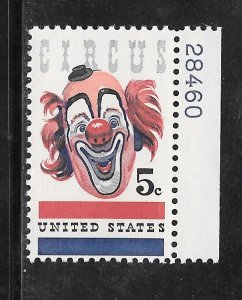 #1309 MNH Plate # Single