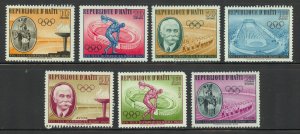 Haiti Scott 462-65, C163-65 MNHOG - 1960 Summer Olympics - SCV $5.60