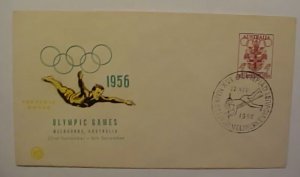 AUSTRALIA FDC OLYMPICS 1956 NOV.22 MELBOURNE