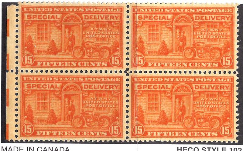 E16 Mint,OG,NH... Block of 4... SCV $3.60... Perfection!