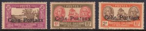 New Caledonia - Scott #Q4-Q6 - MH - Heavily toned - SCV $5.15