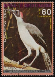 Equatorial Guinea sw1263 - Cto - 60p Grey-necked Rockfowl (1976) (2)