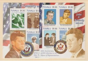 Tuvalu Scott #1007-1008 Stamps - Mint NH Souvenir Sheet Set