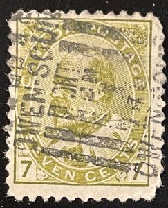 Canada #92 Used 7c King Edward VII 1903 - THIN [B17.7.1]