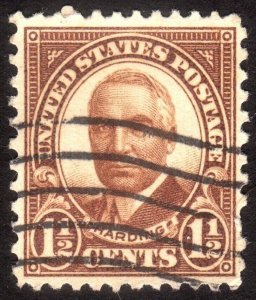 1930, US 1 1/2c, Harding, Used, Sc 684