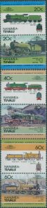 Tuvalu 1984 SG241-248 Locomotives set Nanumea MNH